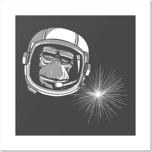 Astronaut Ape Posters and Art